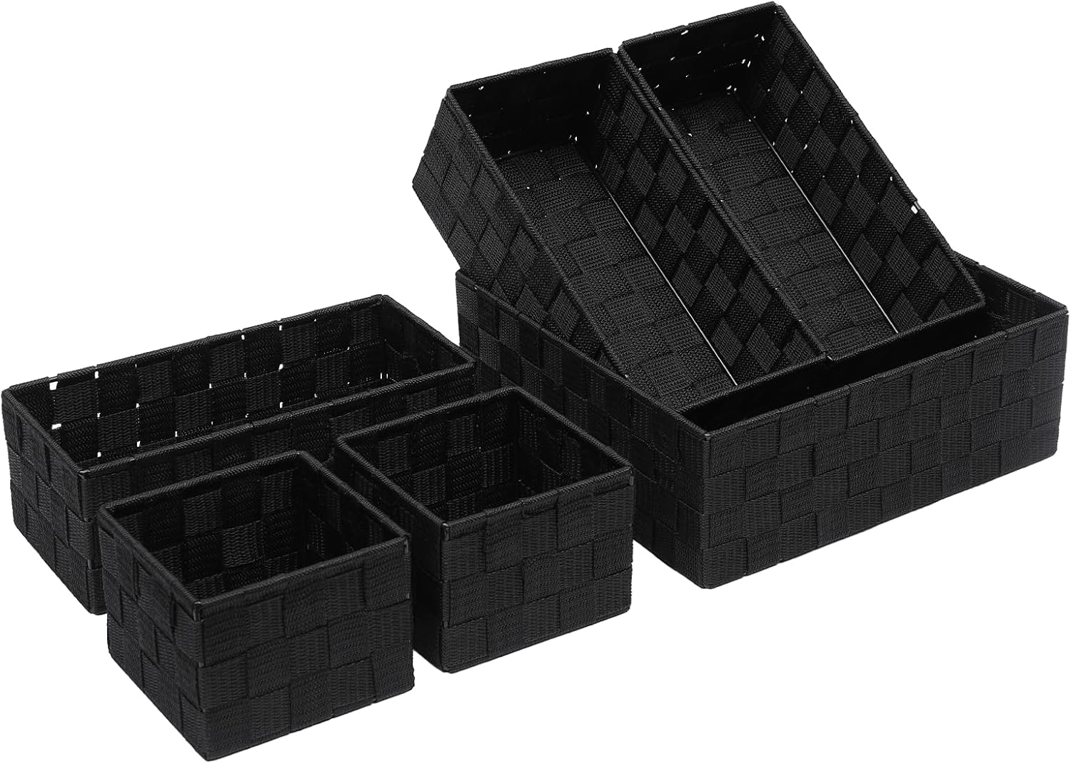 Boho Beige Storage Bin — Set of 7 — 6PCS-without lid