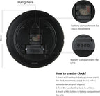 Battery Operated Beige Wall Clock — 12" - View 9