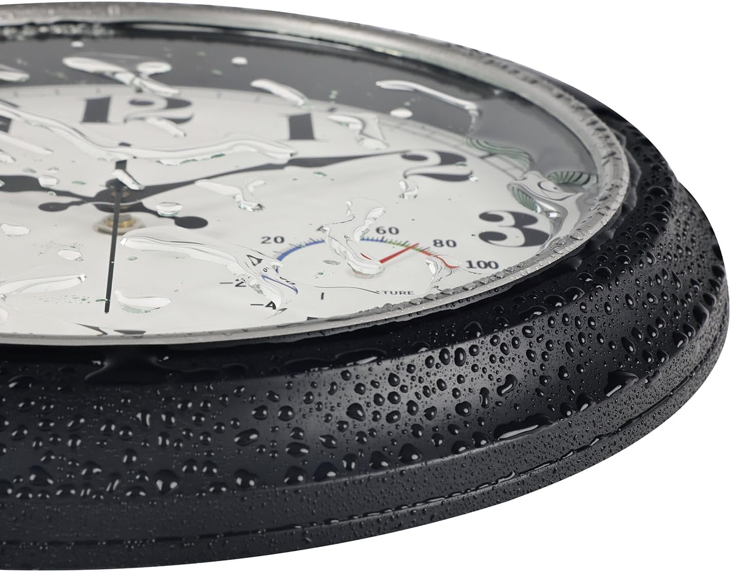 Vintage Black Wall Clock - View 2