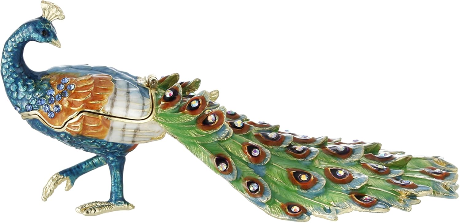 Blue Storage Basket — Peacock