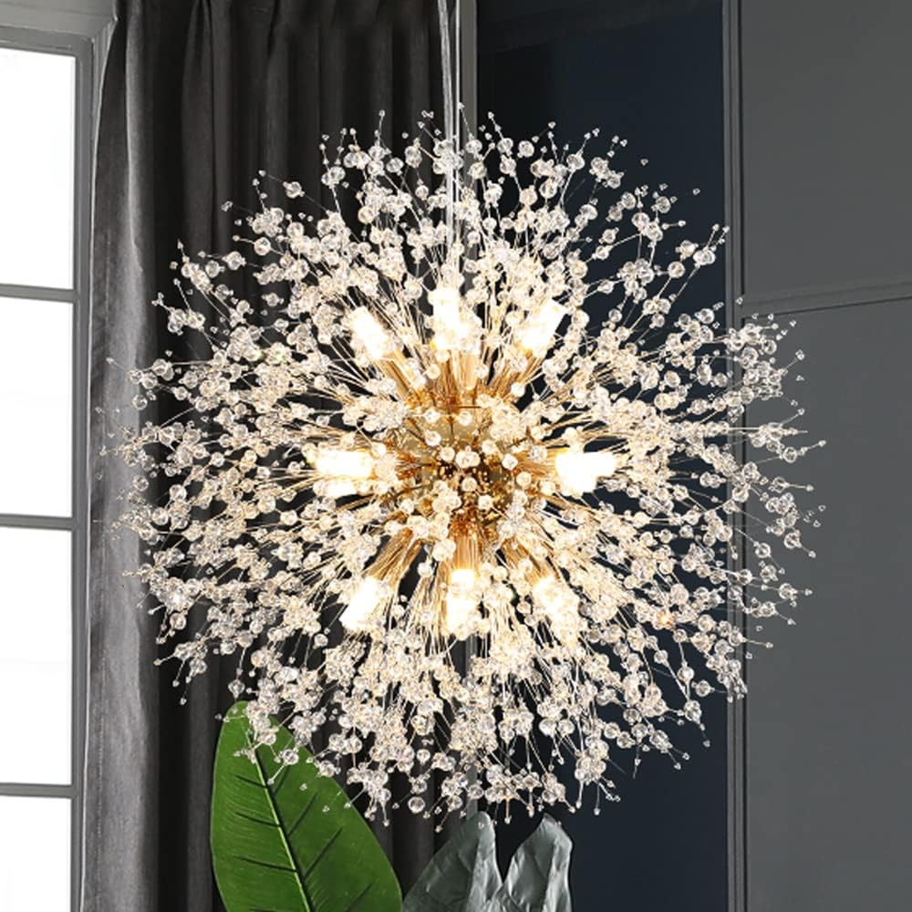 Luxe Gold Chandelier — 9-Light — 12Lights