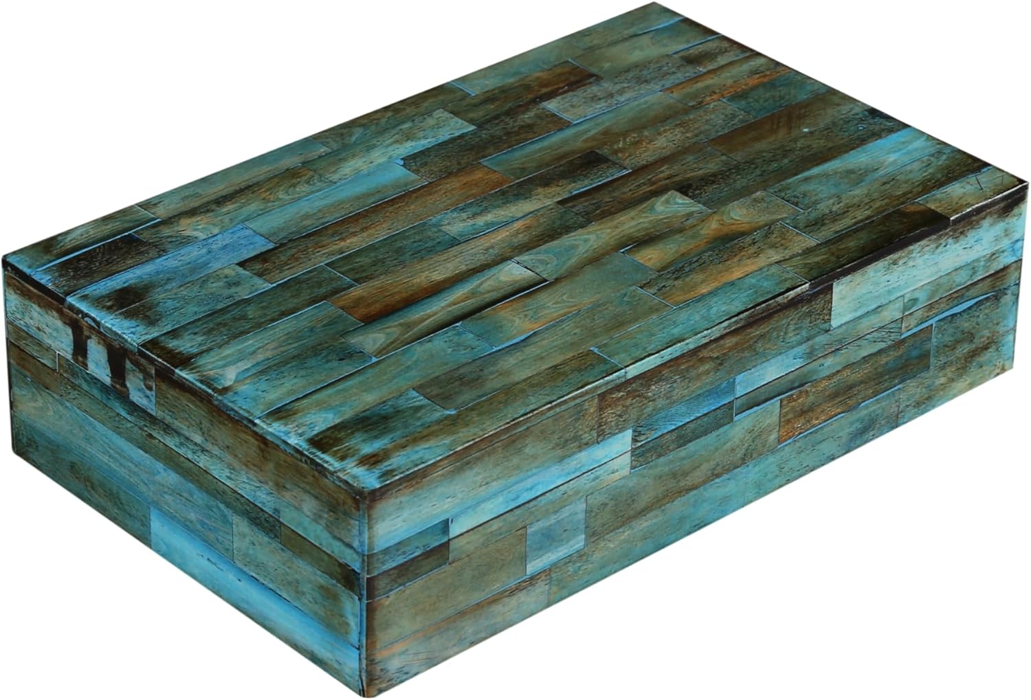Blue Storage Basket — 5" — VERDIGRIS