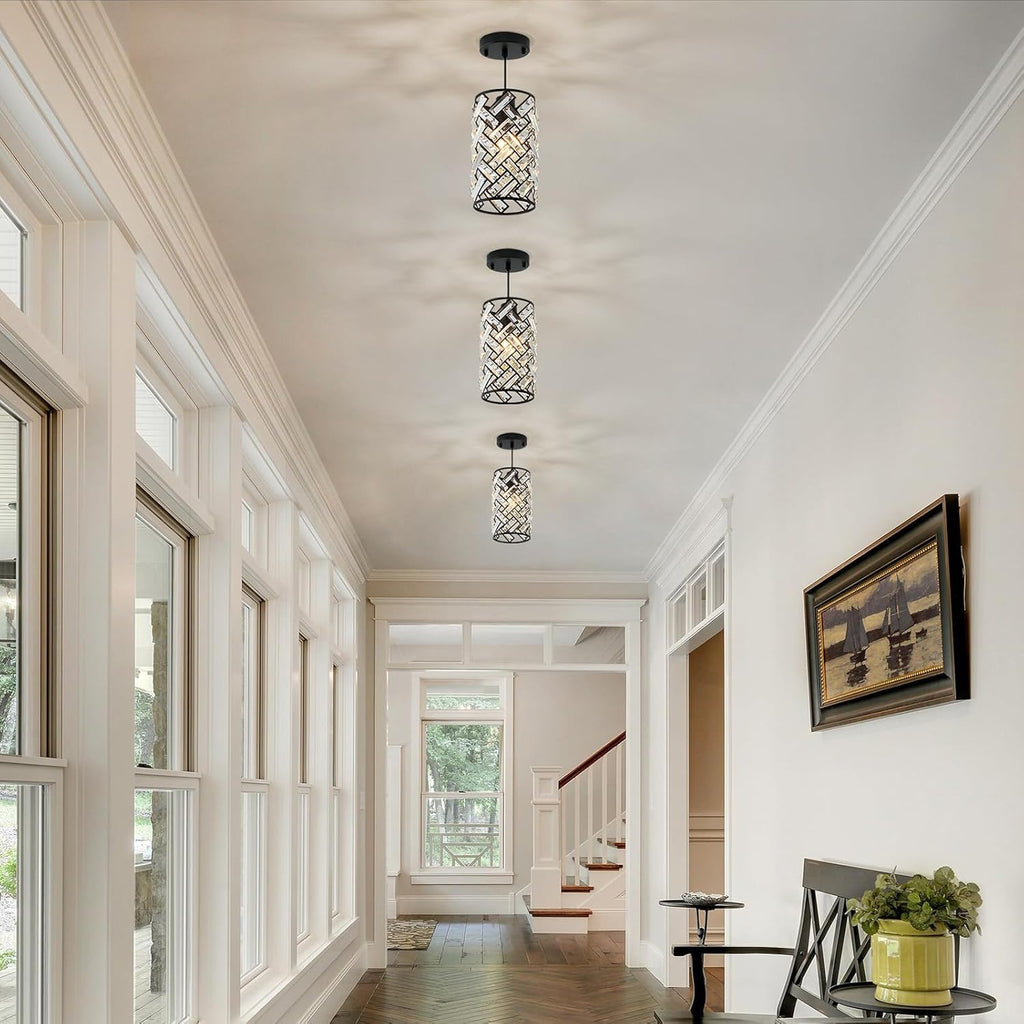 Round Luxe Black Chandelier - View 6