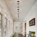 Round Luxe Black Chandelier - View 6
