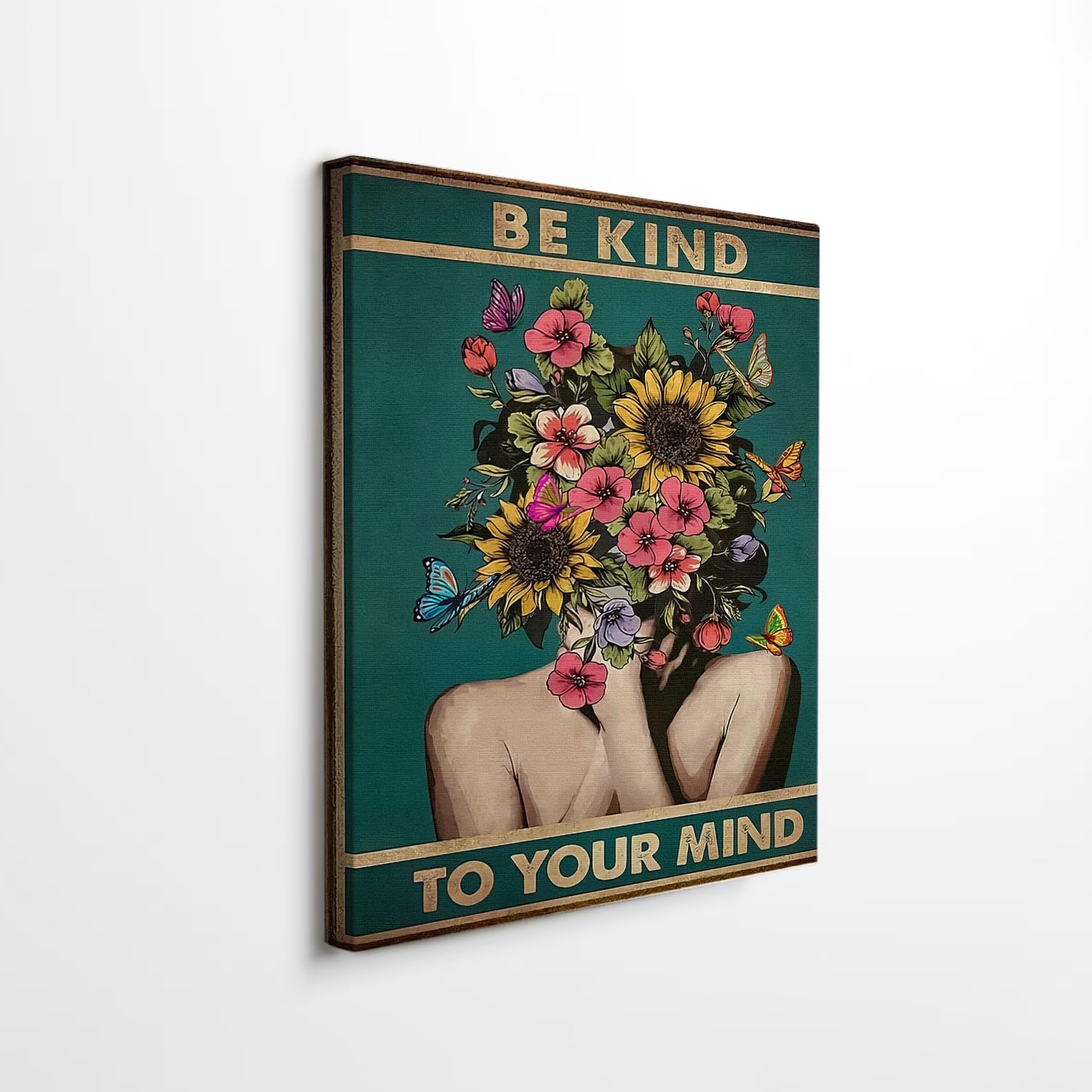Black Canvas Wall Art — 10"