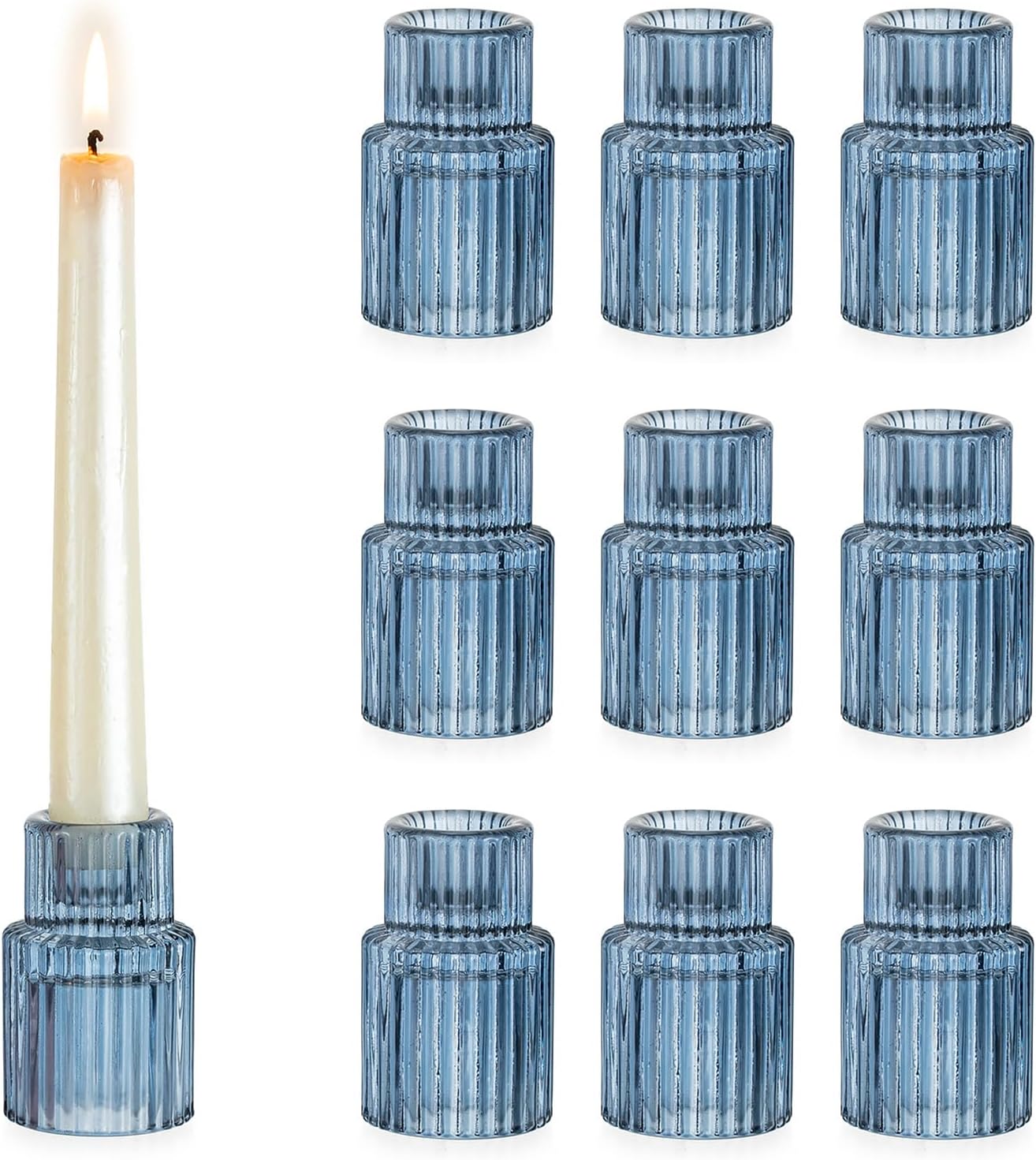 Blue Candle — 10PCS