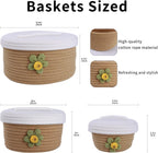 Boho Rattan Storage Basket - View 2