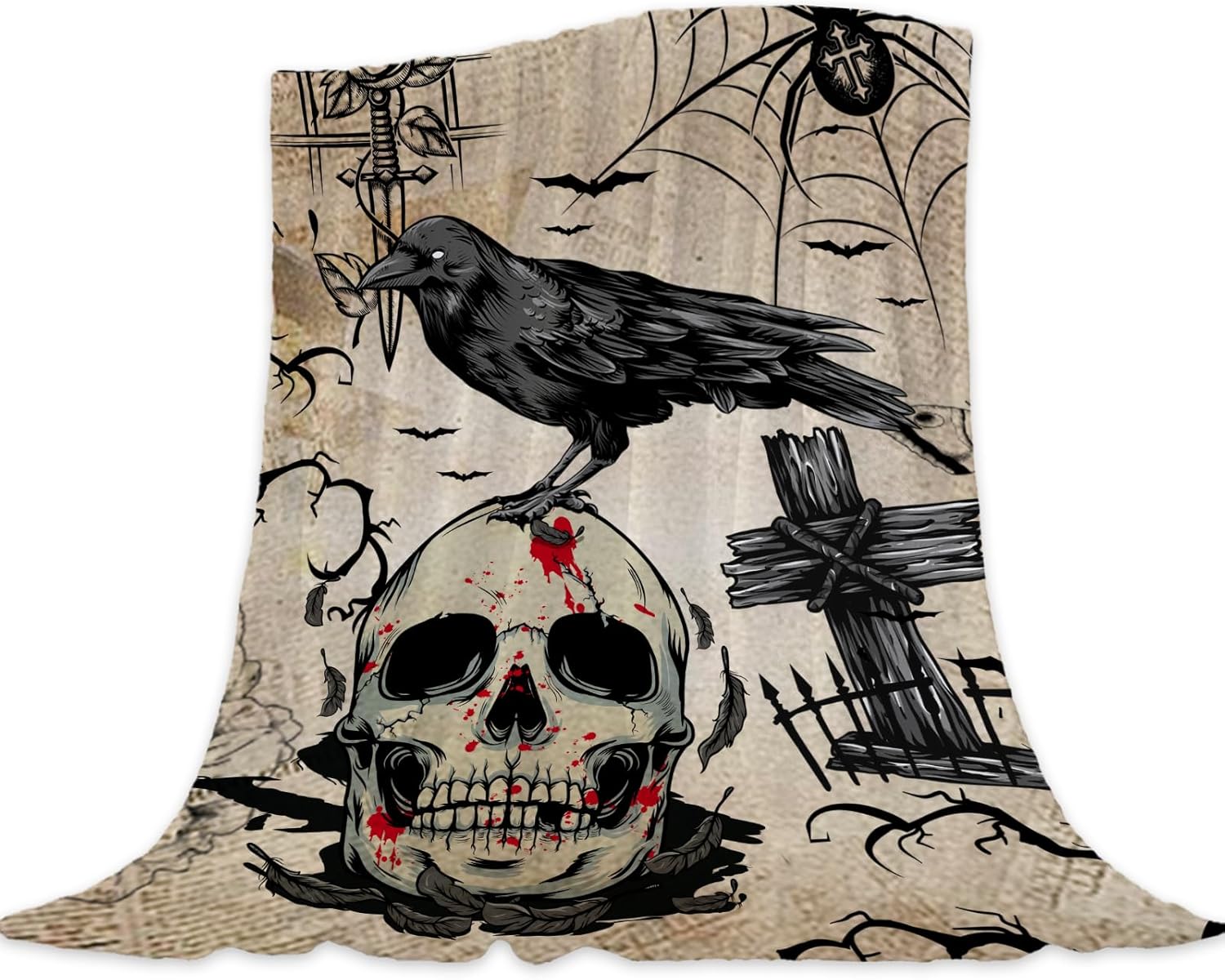 Vintage Fabric Throw Pillow — 50x60 — 90x90 IN