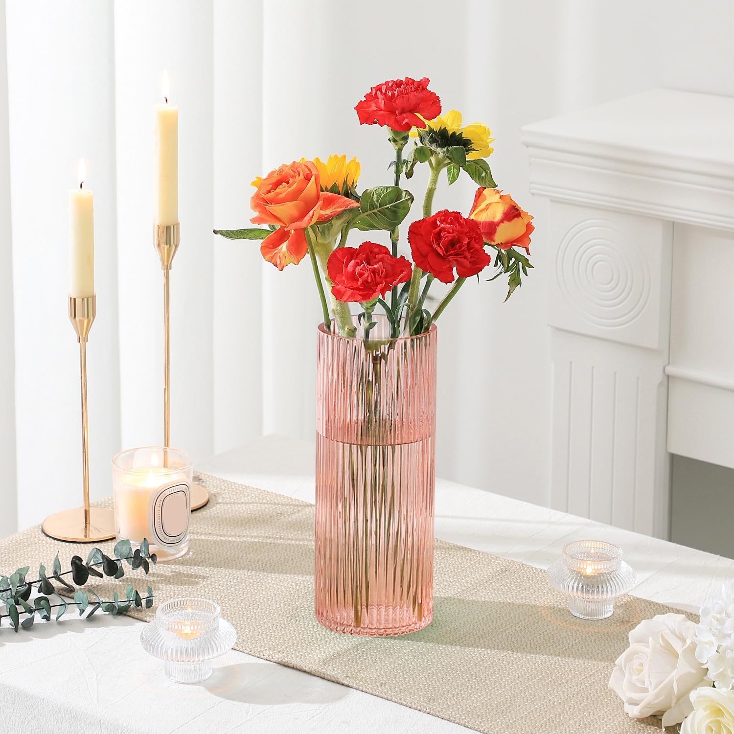 Black Flower Vase — 10" - View 2