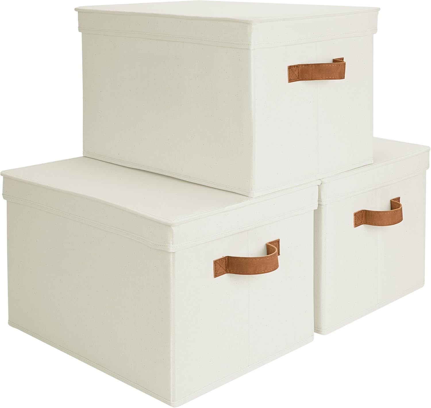 Beige Storage Bin — Ivory