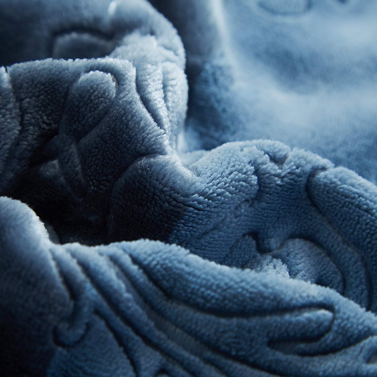 Luxe Blue Throw Pillow — 60" - View 7