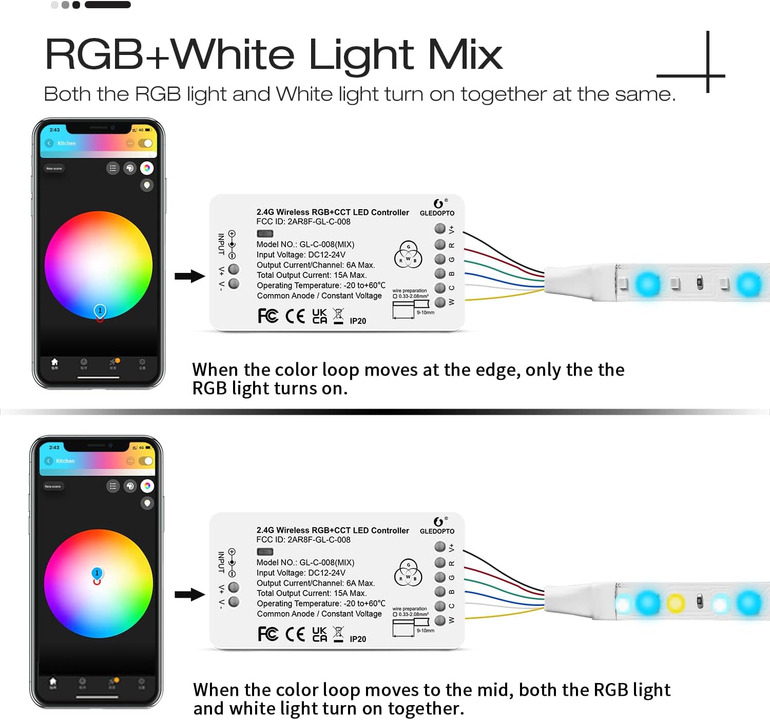 Dimmable Metal LED Strip Light - View 2