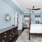 Battery Operated Mid-Century Wall Clock — 22" - View 4
