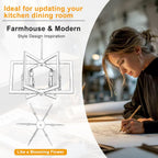Farmhouse Black Chandelier — 6-Light - View 7