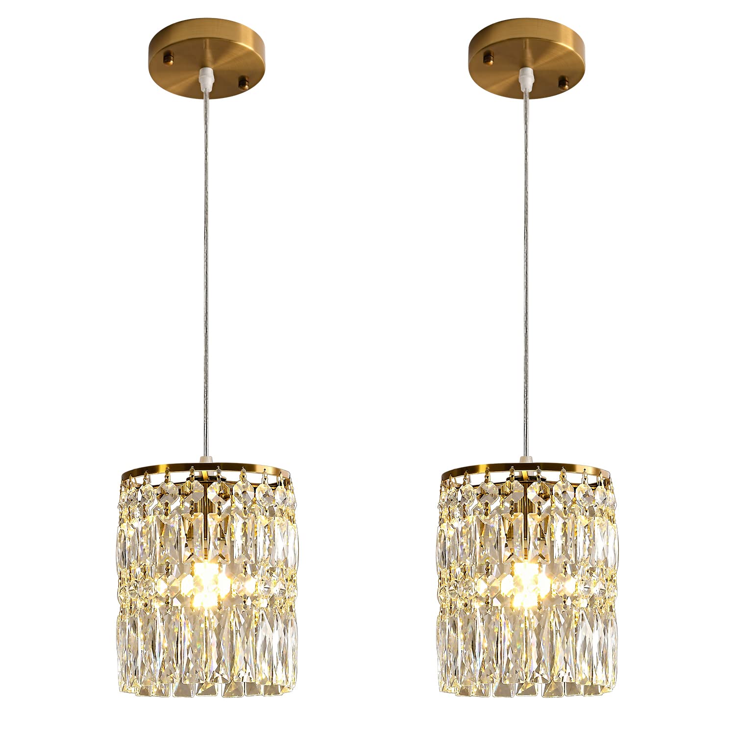 Adjustable Luxe Glass Chandelier