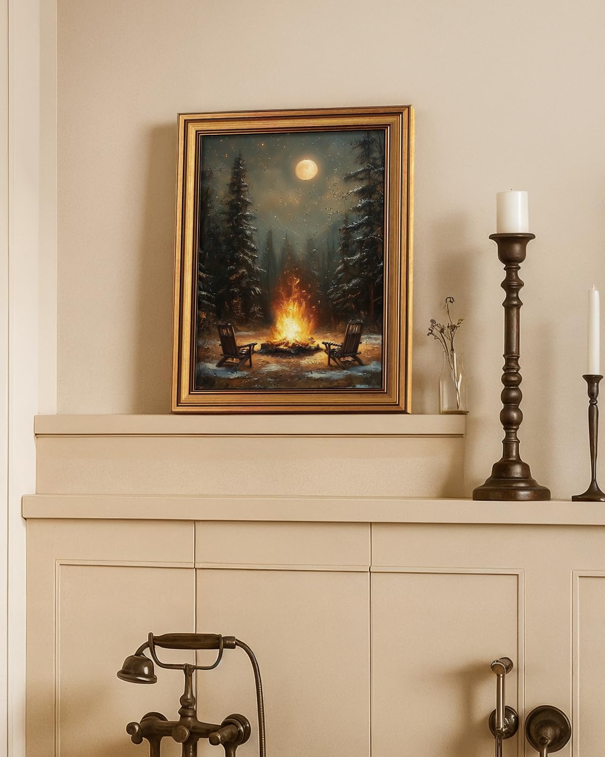 Framed Farmhouse Blue Wall Art — 16" - View 5