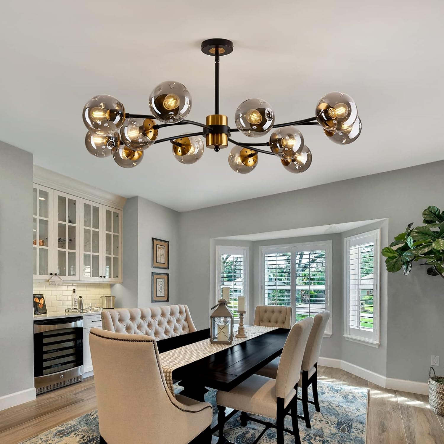Vintage Luxe Metal Chandelier — 12-Light - View 7