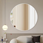 Framed Modern Black Mirror — 30" - View 2