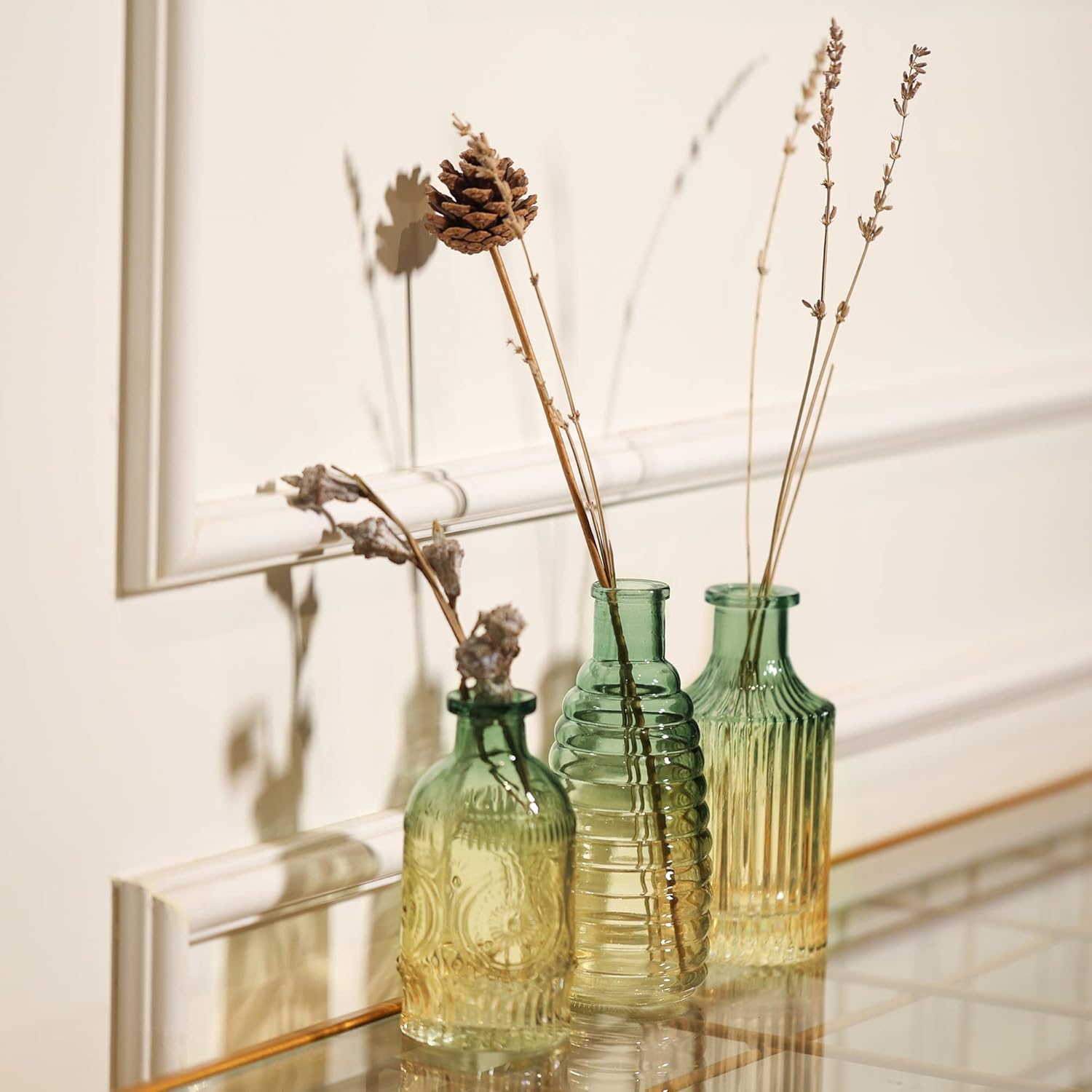 Farmhouse Green Decorative Vase — Set of 3 - View 2
