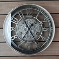 Farmhouse Gold Wall Art — 21" — Arabic Numeral Gunmetal
