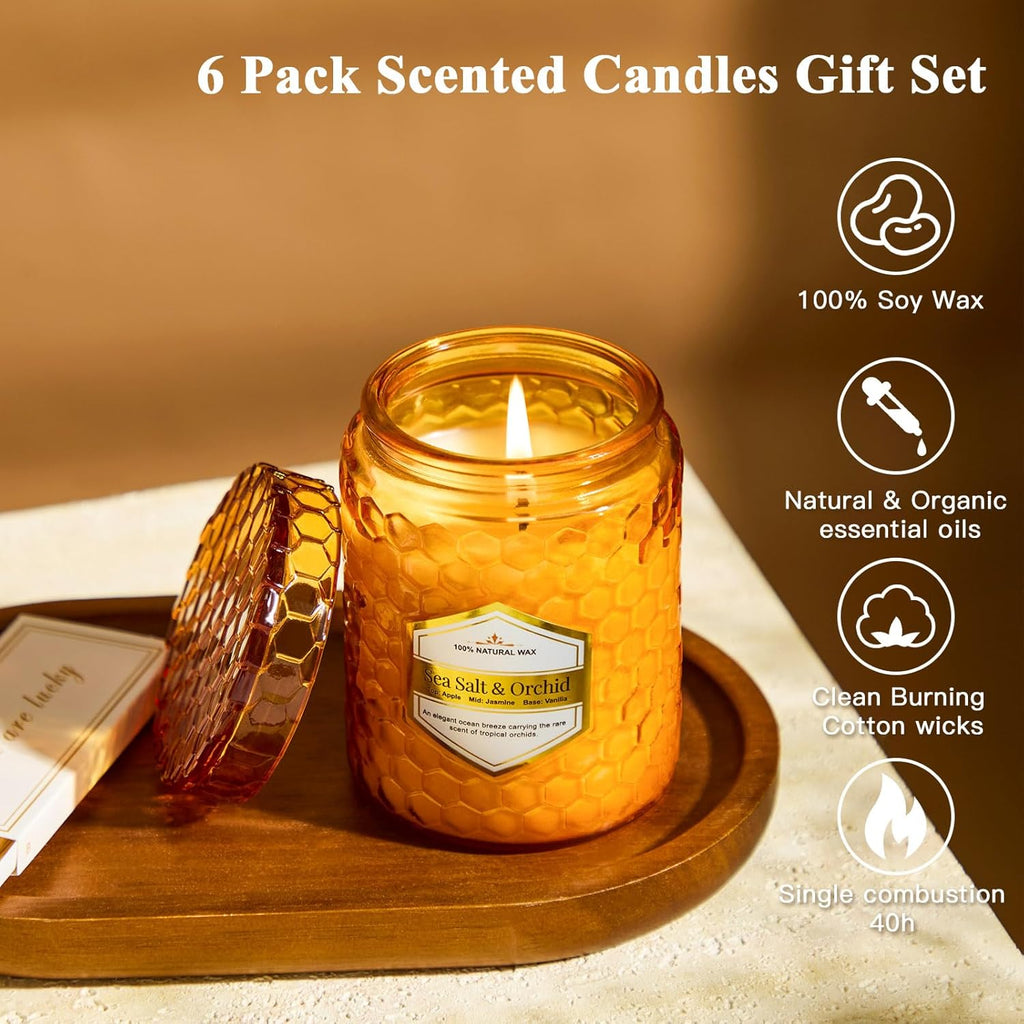 Scented Blue Candle - View 3