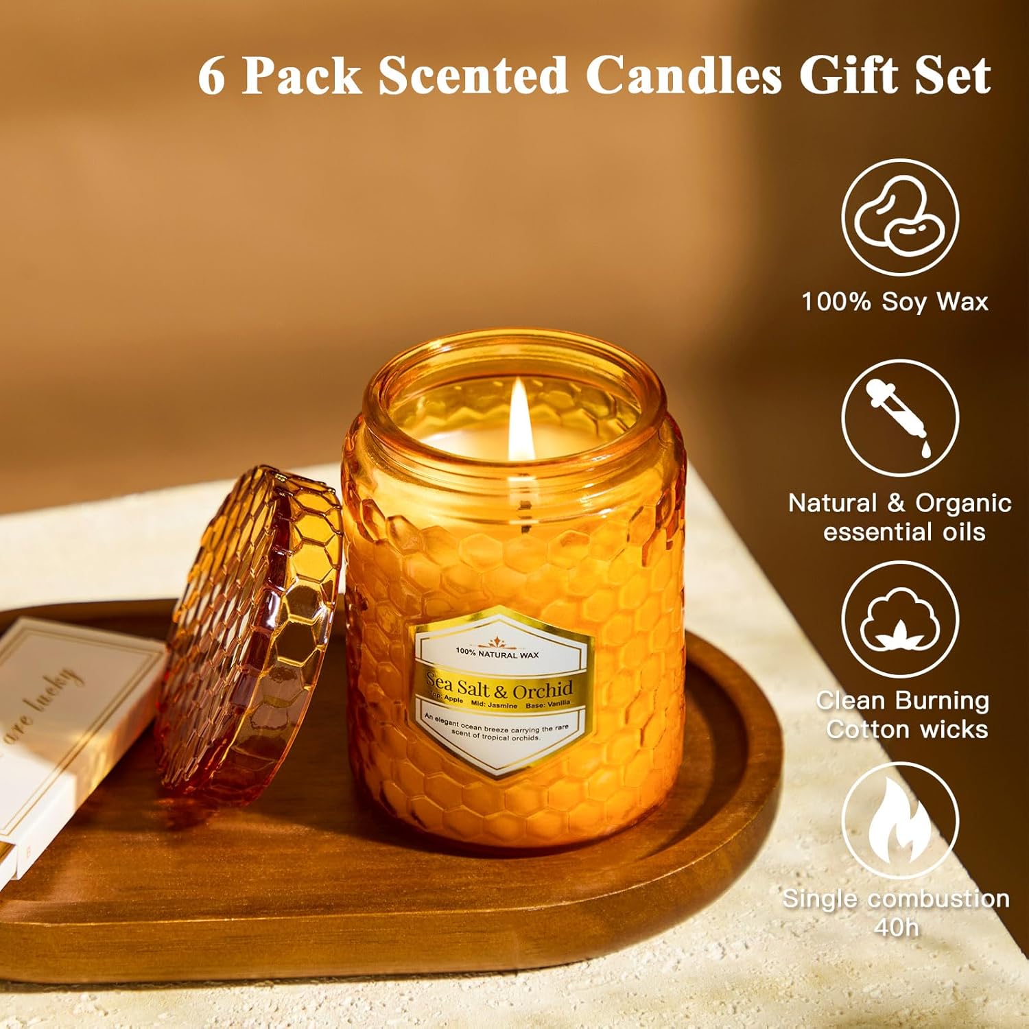 Scented Blue Candle - View 3