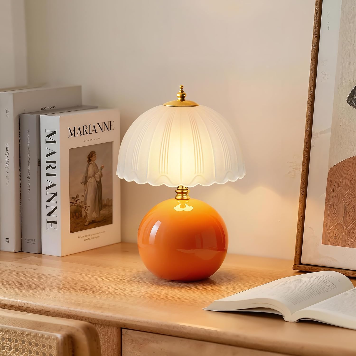 Orange Bedside Lamp — Orange