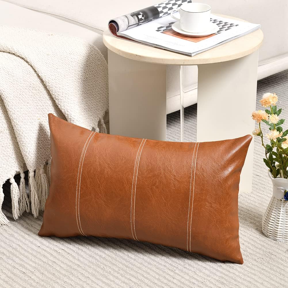 Lumbar Boho Beige Throw Pillow Cover — 36" — 20" x 12" (Pack of 1)