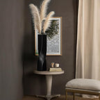 Modern Black Flower Vase — 16.34" - View 8