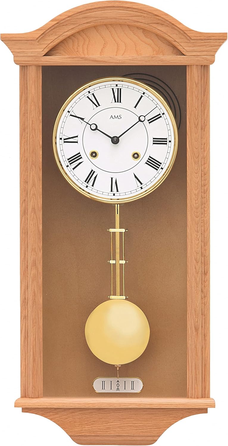 Brown Wall Clock — 43x5 — 53 x 13 x 34 cm