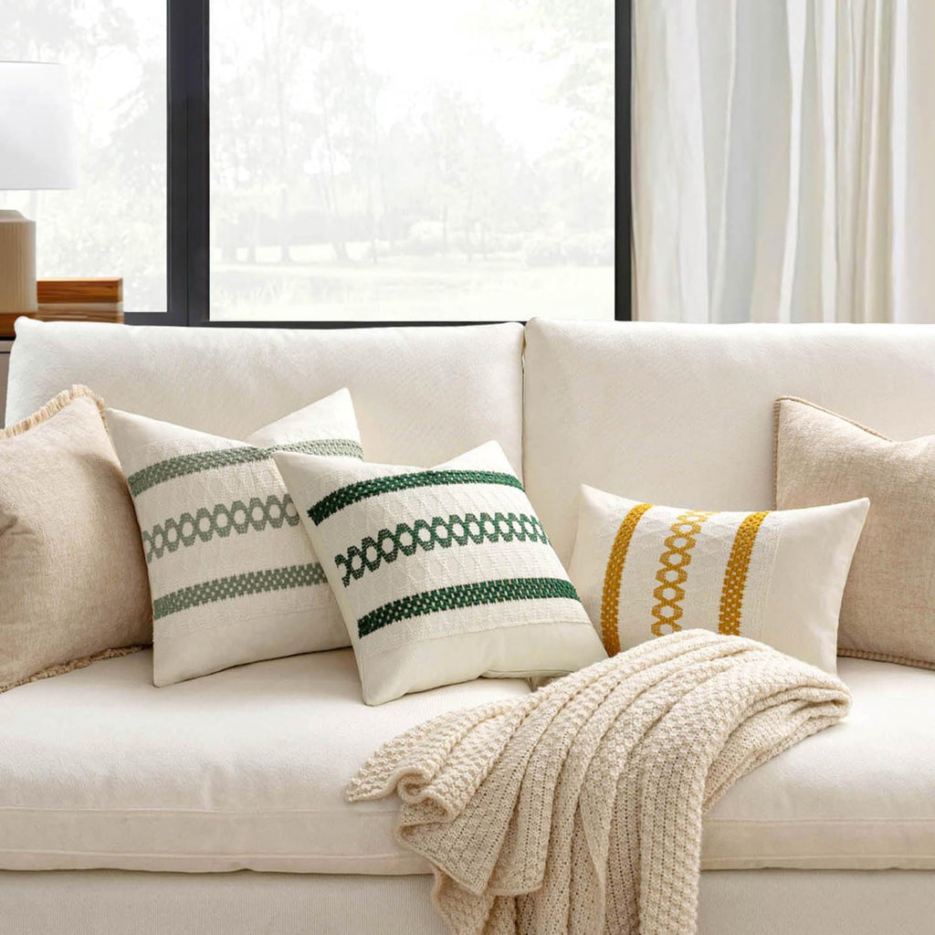 Boho Beige Pillow Cover — 16" - View 2