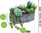 Oval Farmhouse Metal Artificial Plant — 10" - View 2