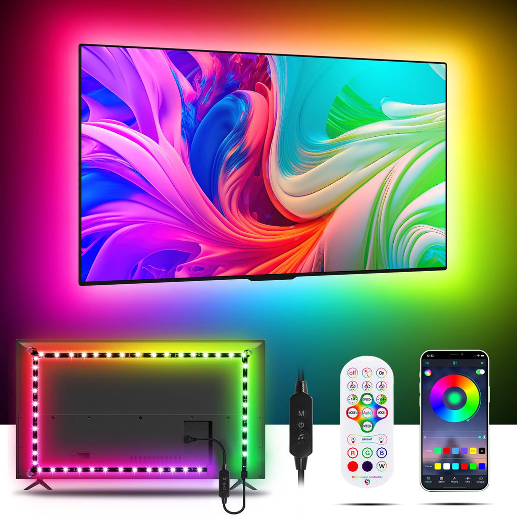 USB Metal LED Strip Light — 65"