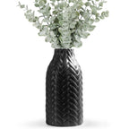 Boho Black Decorative Vase — 8"