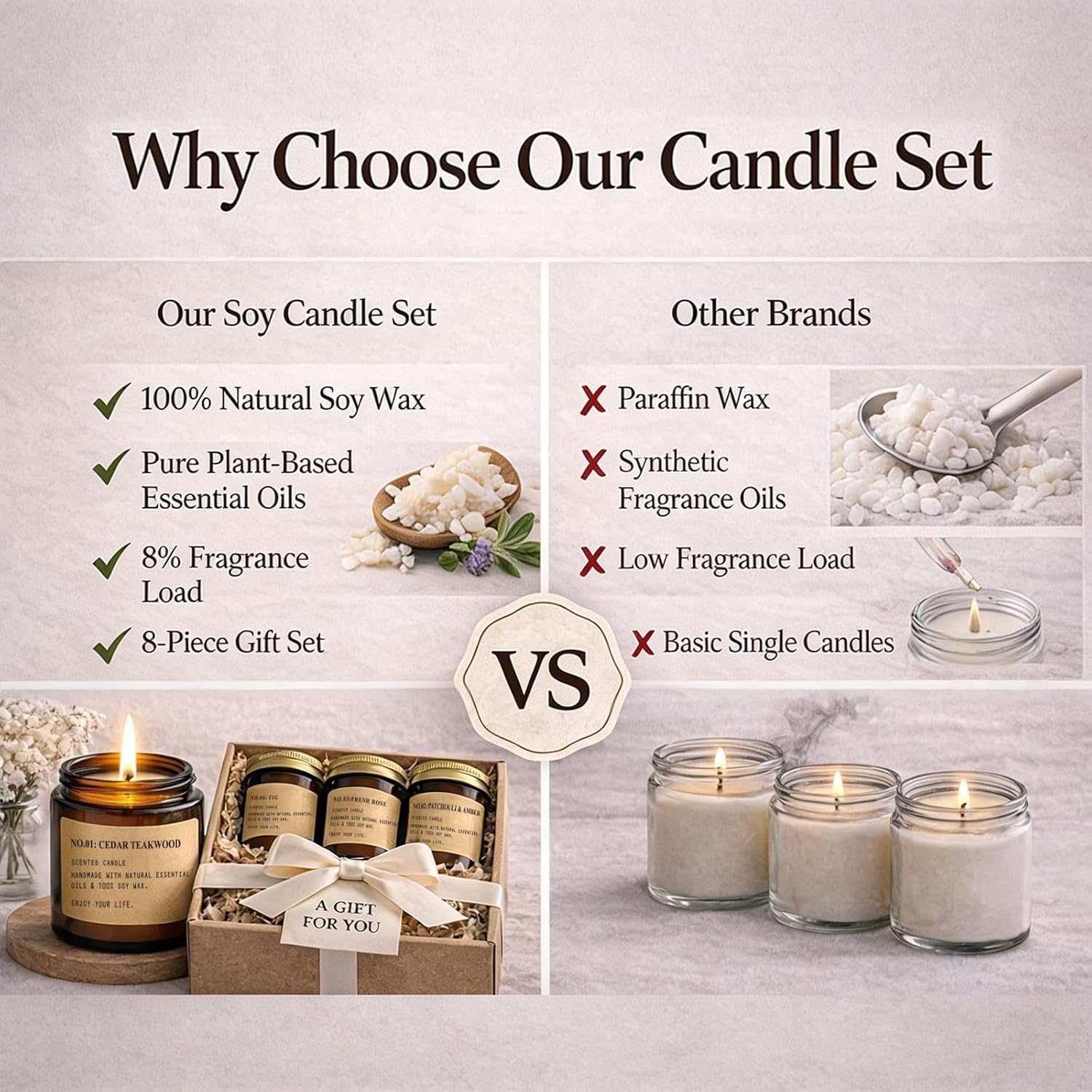 Soy Wax Wax Scented Candle - View 5