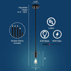 Black Pendant Light - View 6