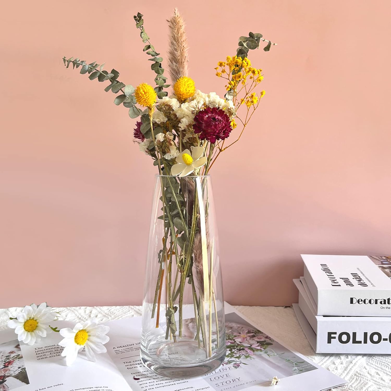 Farmhouse Grey Flower Vase — 8.7" - View 3