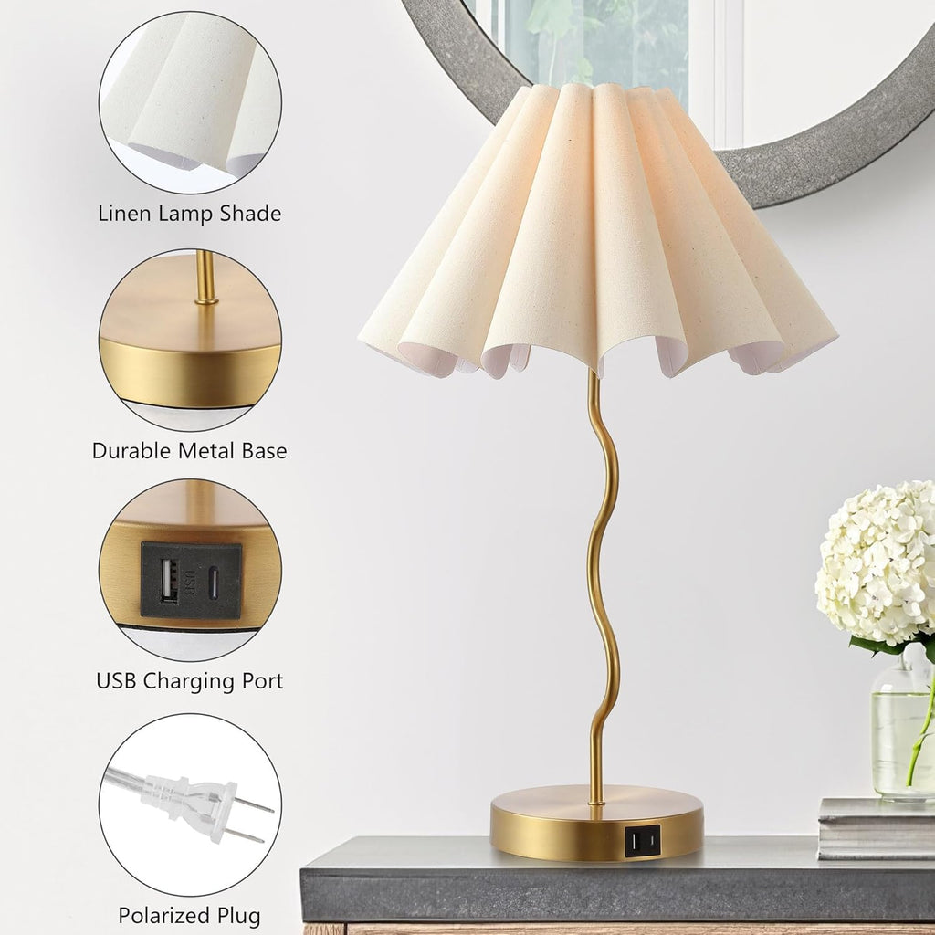 Linen Luxe Black Bedside Lamp - View 4
