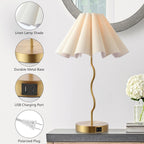 Linen Luxe Black Bedside Lamp - View 4