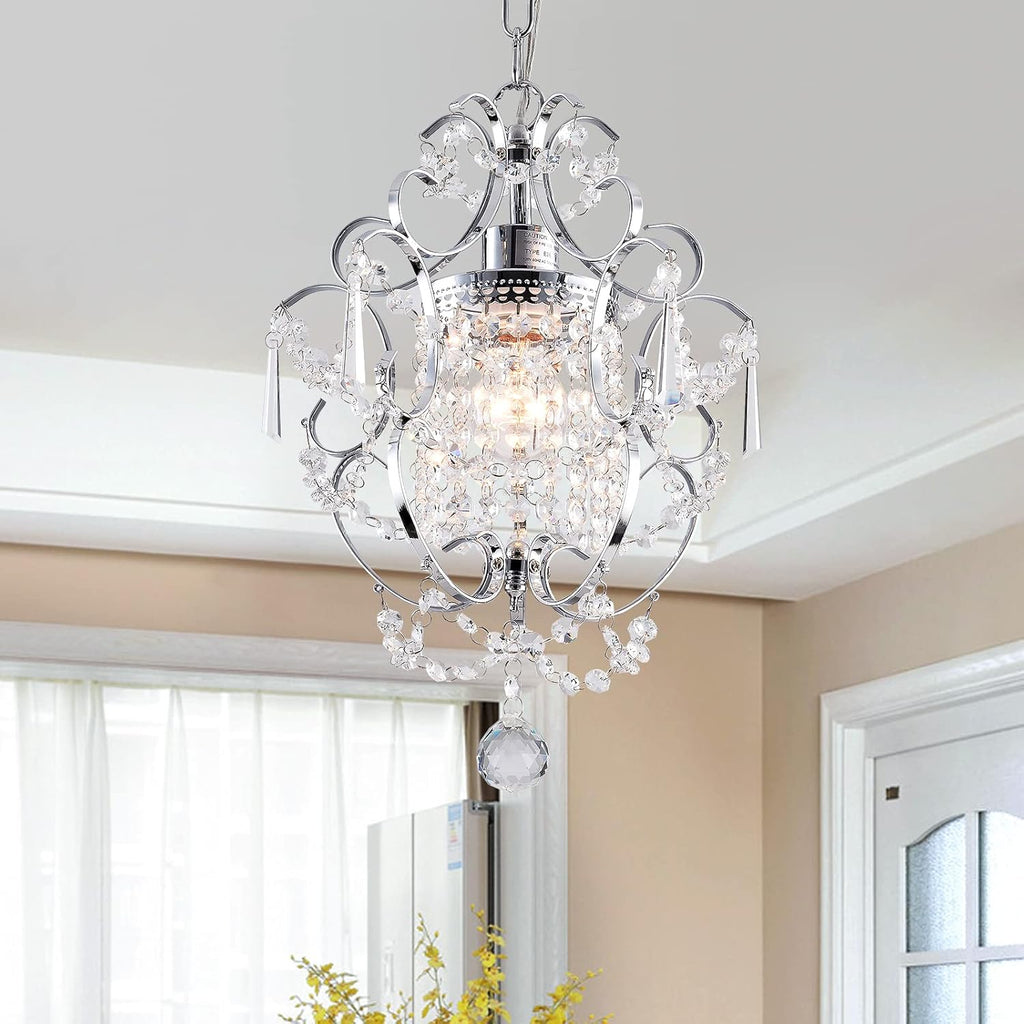 Farmhouse Gold Chandelier — 1-Light - View 8