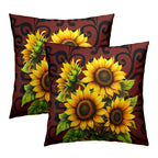 Boho Black Throw Pillow Cover — 16"