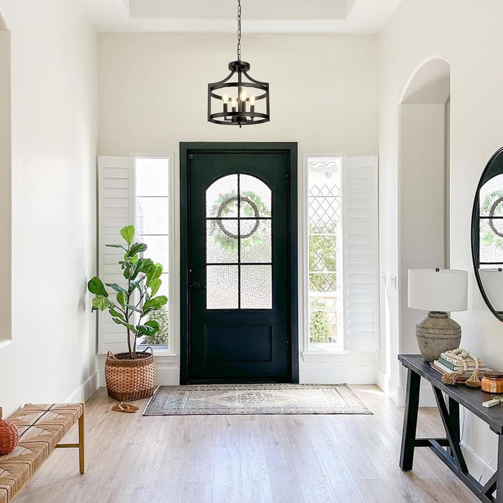 Convertible Farmhouse Black Chandelier - View 5
