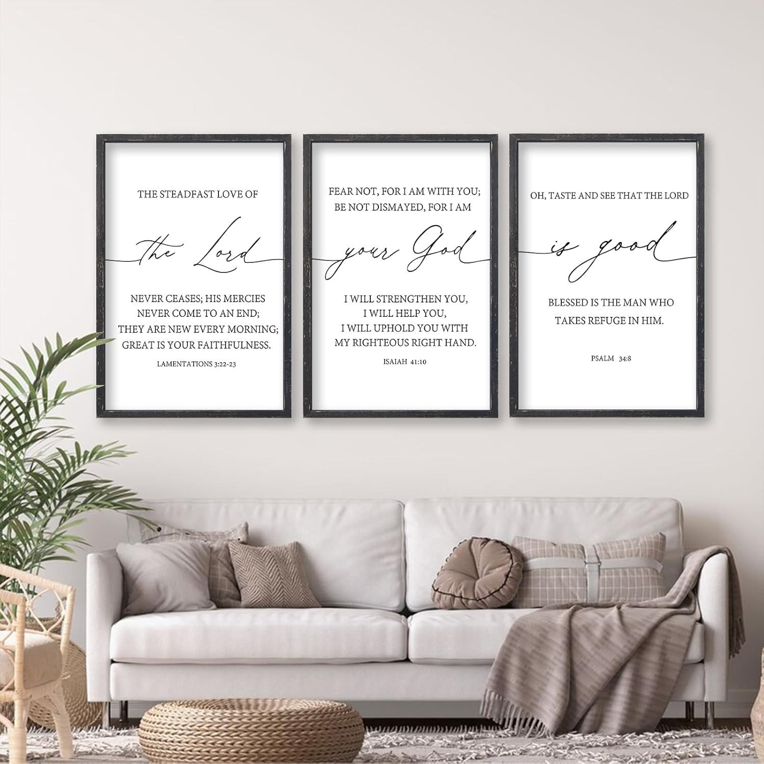 Framed Farmhouse Black Wall Art — 24" — 16"L x 11"W