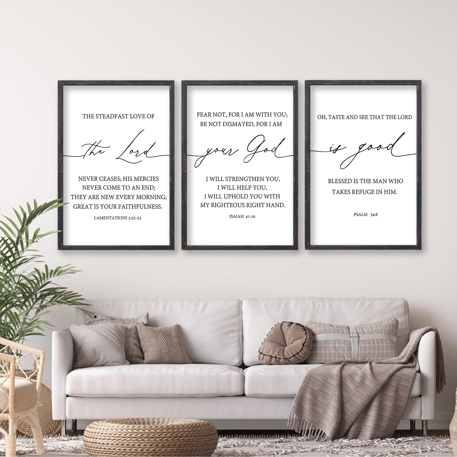 Framed Farmhouse Black Wall Art — 24"