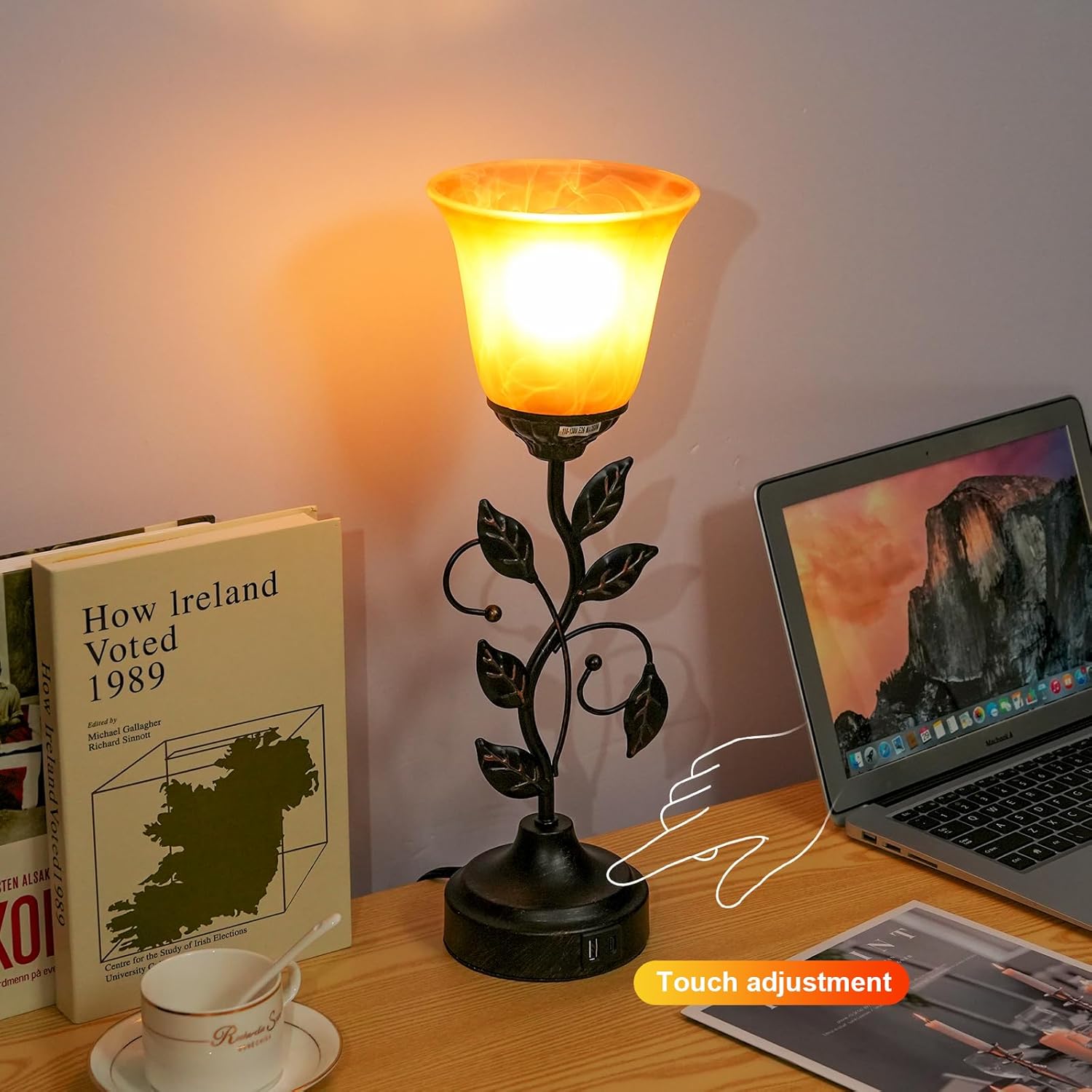 Dimmable Glass Bedside Lamp - View 5