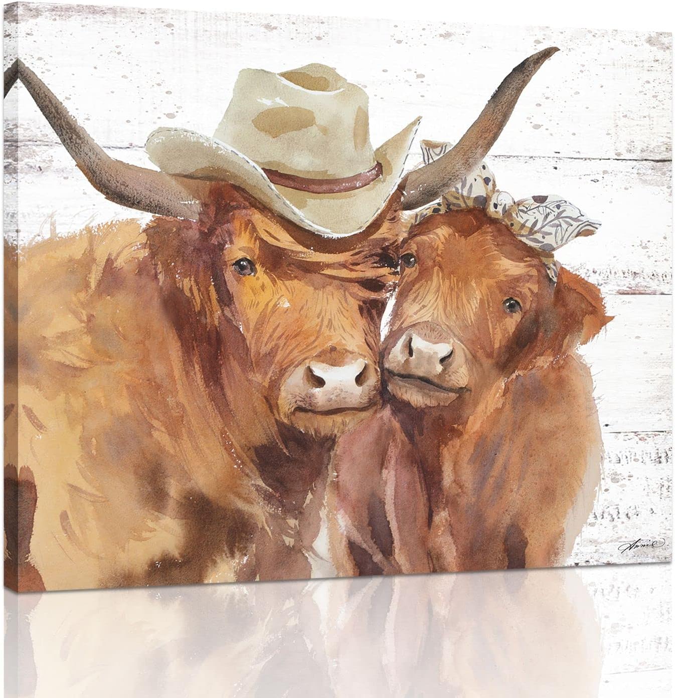 Farmhouse Metal Canvas Wall Art — 24" — 15"L x 12"W