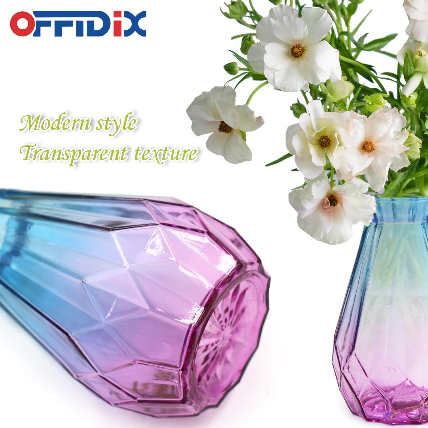 Modern Blue Flower Vase - View 4