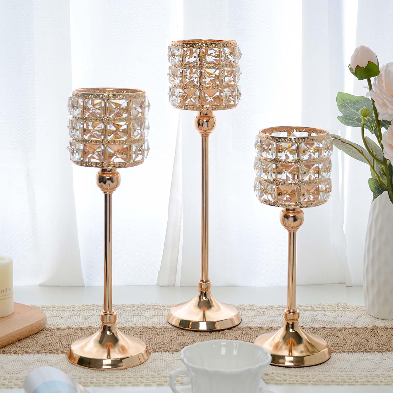 Luxe Gold Candle — Set of 3 — Gold
