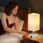 Touch Control Black Nightstand Lamp - View 6