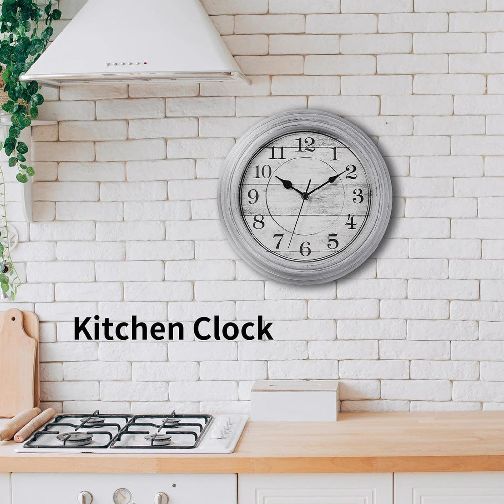 Battery Operated Gold Wall Clock — 12" - View 5